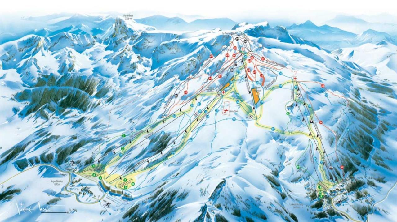 Eden Sur Les Pistes Avec Vue Panoramique Sur La Vallee Ла-Жу-дю-Луп Экстерьер фото